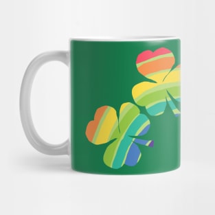 Lucky Shamrock Rainbow for St Patricks Day Mug